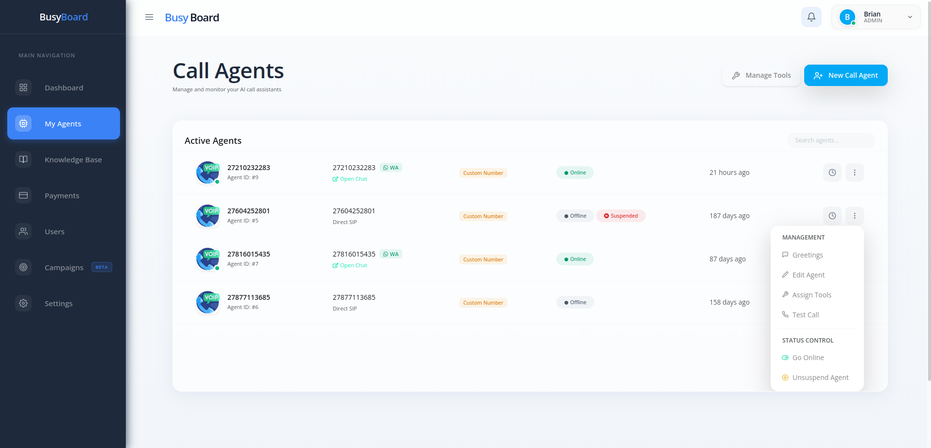 Dashboard Overview